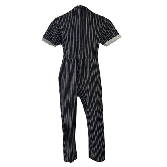 Hatch Maternity Lolo Wraparound Jumper in Voyage Stripe Black White Size 1 - Picture 3 of 9